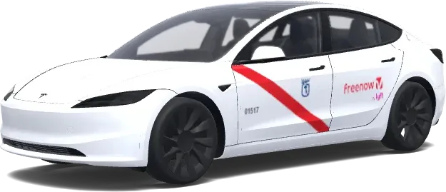 Taxi Madrid – Tesla Model 3 wrap