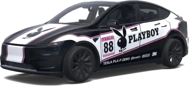 Playboy Speedster – Tesla Model Y wrap