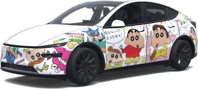 Crayon Shin-chan (Crayon Shin-chan.) – Tesla Model Y Wrap