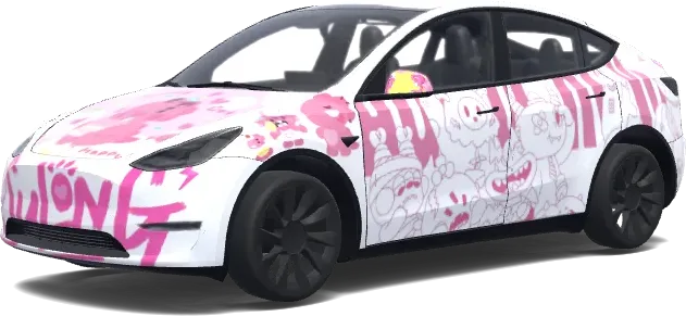 Loman City Little Monster (罗曼城小怪物) – Tesla Model Y wrap