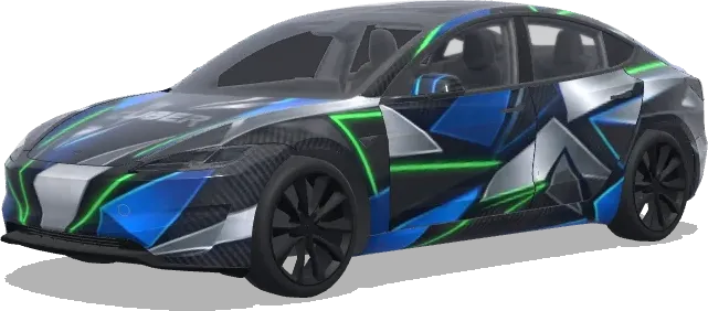 Tesla Cybertruck Superdeportivo (Super Sport Car Tesla Cuber.) – wrap para Tesla Model 3