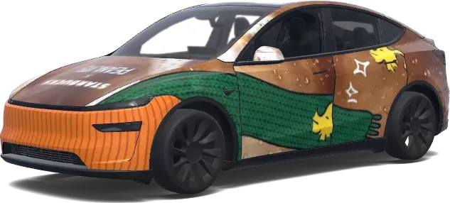 Eiskaffee (Iced coffee) – Tesla Model Y Wrap
