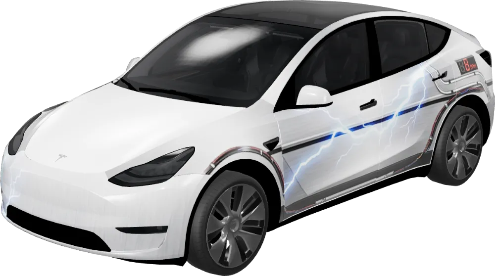 백 투 더 퓨처 모델 Y 구형 (Back to the Future - Model Y Pre-2025 (Original)) – 테슬라 Model Y 랩핑