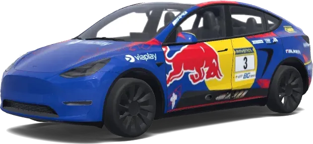 Viaplay Red Bull Wrap – Tesla Model Y wrap