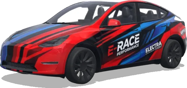 Envoltura Red E-Race Electra – wrap para Tesla Model Y
