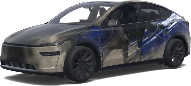 Galactic Midnight – Tesla Model Y wrap