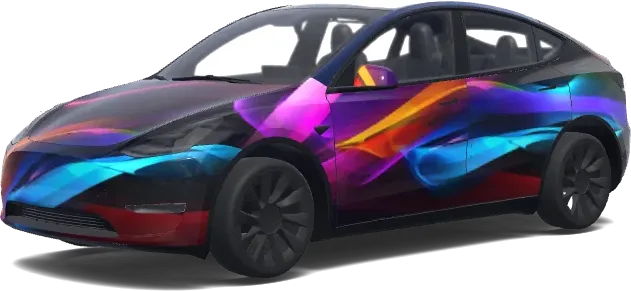 Schnell Abstrakt Eins (Quick Abstract One) – Tesla Model Y Wrap