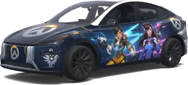 Overwatch. – Tesla Model Y wrap