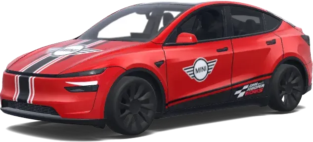 BMW Mini JCW (宝马mini jcw元素) – Tesla Model Y Wrap