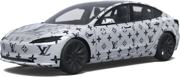 Louis Vuitton – Tesla Model 3 wrap