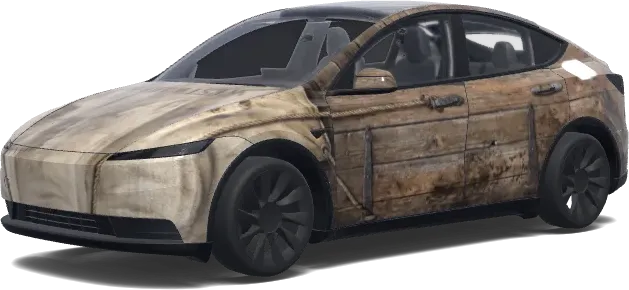 俄勒冈小径马车(Oregon trail wagon.) – 特斯拉 Model Y 涂装