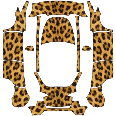 치타 프린트 (cheetah print) – 테슬라 Model Y 랩핑