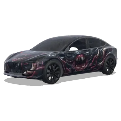 demogorgon design – Tesla Model 3 wrap