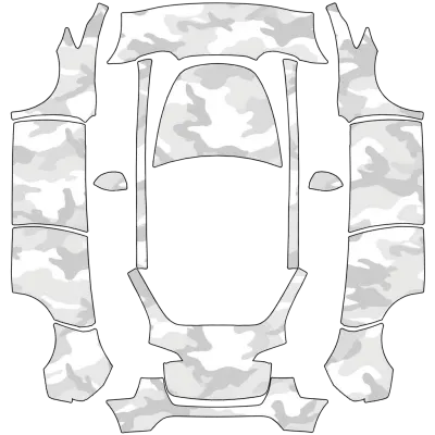 白色迷彩（whit camo） – 特斯拉 Model Y 塗裝