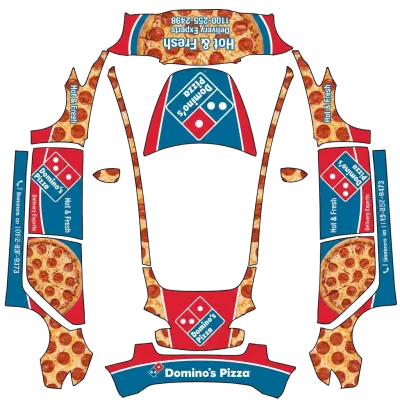 Domino's (Dominos) – Tesla Model 3 Wrap
