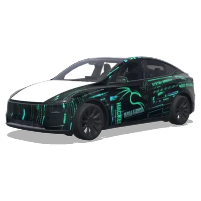 Hacker, Kali Linux – Tesla Model Y wrap