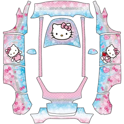 Hello Kitty Frozen – Tesla Model Y Wrap