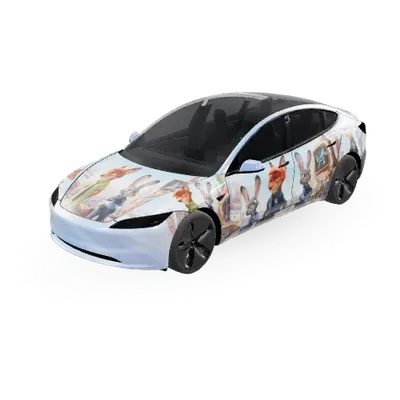 Zoomania (Zootopia) – Tesla Model 3 Wrap