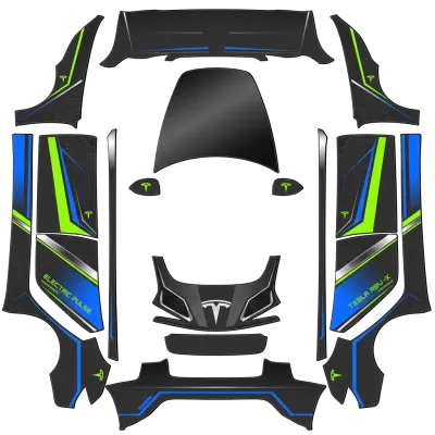 elektry – Tesla Model 3 wrap