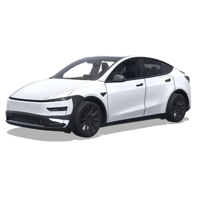 白漆碳纖維飾件 – 特斯拉 Model Y 塗裝