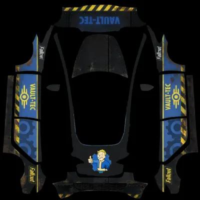 Vault-tec black version – Tesla Model 3 wrap