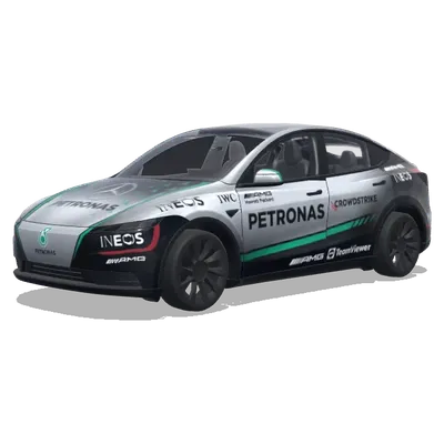 梅赛德斯F1车队涂装 – 特斯拉 Model Y 涂装