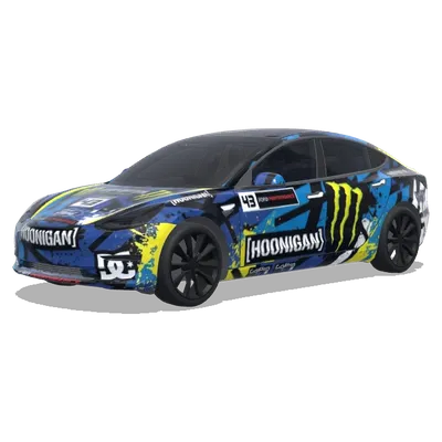 Ken Block Fiesta ST (Ken Block's Gymkhana Fiesta ST) – оклейка Tesla Model 3