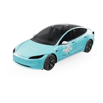 Tiffany Box – Tesla Model 3 wrap