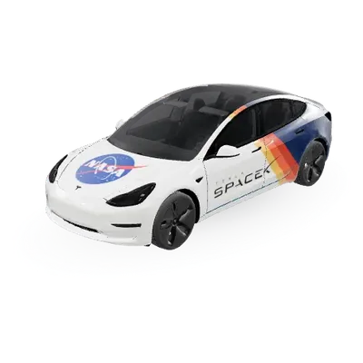 NASA SpaceX (Nasa-SpaceX) – Tesla Model 3 Wrap