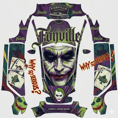 Джокер и Fonville (Joker & Fonville) – оклейка Tesla Model 3