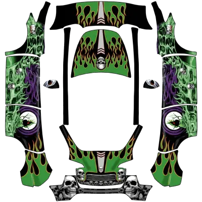 Grave Digger – Tesla Model Y Wrap