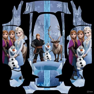 겨울왕국 (Frozen) – 테슬라 Model Y 랩핑