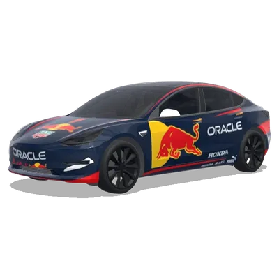 Red Bull RB21 Livery (F1红牛车队RB21涂装) – Tesla Model 3 wrap
