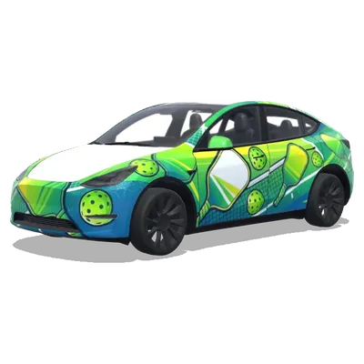 Пиклбол (pickleball) – оклейка Tesla Model Y