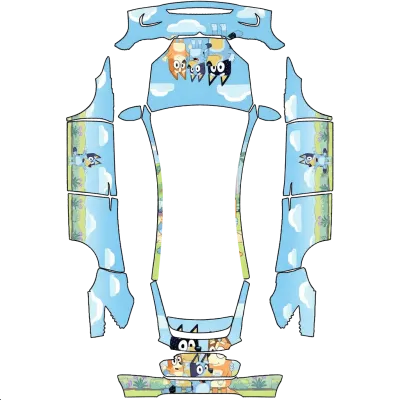 Bluey – Tesla Model X Wrap