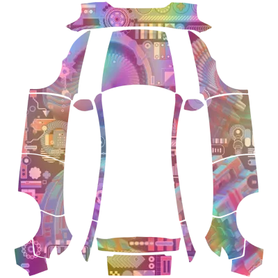 Gradient Abstract (Gradient abstract) – Tesla Model Y Wrap