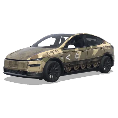 Merkava Tarnung (color scheme of merkava tank) – Tesla Model Y Wrap