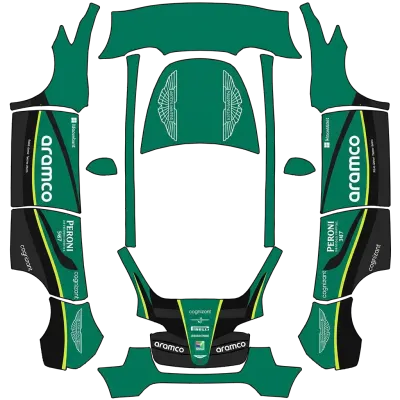Aston Martin AMR23 – Tesla Model Y wrap