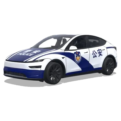Chinesische Polizei (Chinese Police car) – Tesla Model Y Wrap