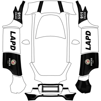 洛杉磯警局（LAPD Police） – 特斯拉 Model Y 塗裝