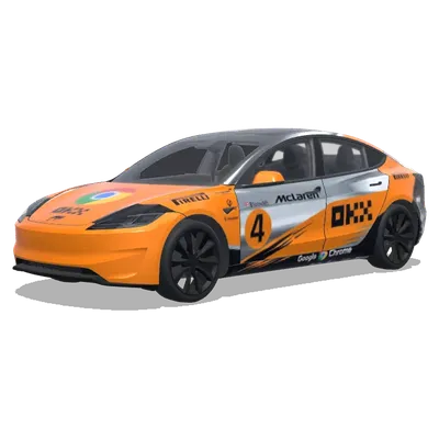 2025迈凯伦F1涂装 – 特斯拉 Model 3 涂装