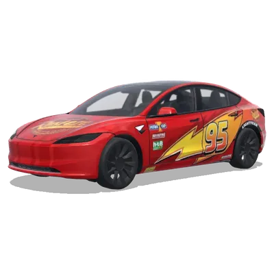 Make a ligthning mcqueen wrap – Tesla Model 3 wrap