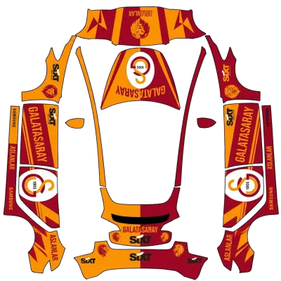 galatasaray – Tesla Model 3 wrap