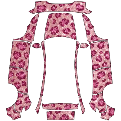 핑크 글리터 레오파드 (Pink Glitter Leopard) – 테슬라 Model Y 랩핑