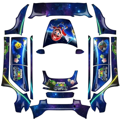 馬里奧銀河（Mario Galaxy） – 特斯拉 Model 3 塗裝