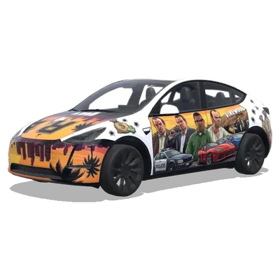 GTA 5 Rockstar (gta5 and rockstar.art) – Tesla Model Y Wrap