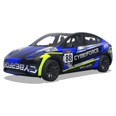 賽博力量 88 車身貼膜 – 特斯拉 Model Y 塗裝