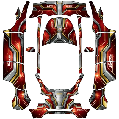 Racing Iron Man (Racing iron man) – Tesla Model Y Wrap