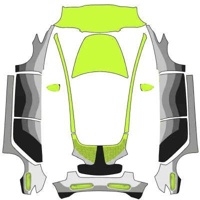Air max 95 oh neon – Tesla Model 3 wrap