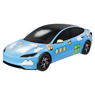 마리오 코인 모델 3 하일랜드 퍼포먼스 (Mario Coin - Model 3 Highland Performance) – 테슬라 Model 3 랩핑